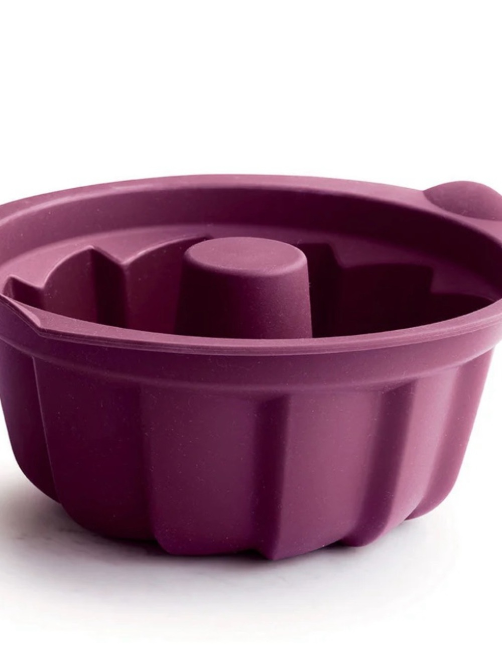 Silicone Bundt Cake Pan - Deep Plum